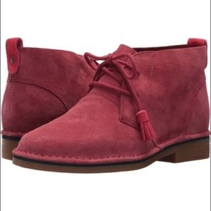 NIB Red Suede Desert Boots